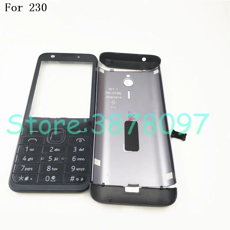 Для Nokia 230 230ds RM 1172 Новый Полный Чехол для корпуса мобильного телефона с английской