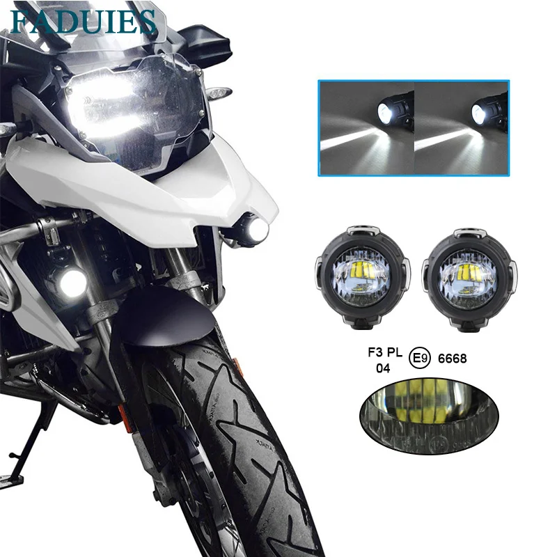 FADUIES Motorcycle LED Auxiliary Fog Light Assemblie Driving Lamp 40W Headlight For BMW R1200GSADVF800GSF700GSF650FS (3)