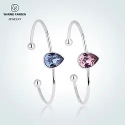 Warme Farben регулируемый браслет и браслет женский Кристалл от Swarovski каплевидный кристалл орнамент простой браслет подарок для леди