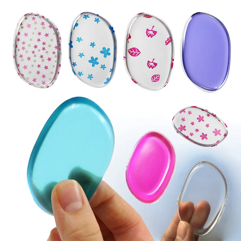 AddFavor 3 шт Прозрачная силиконовая губка для макияжа косметическая Maquiagem Puff