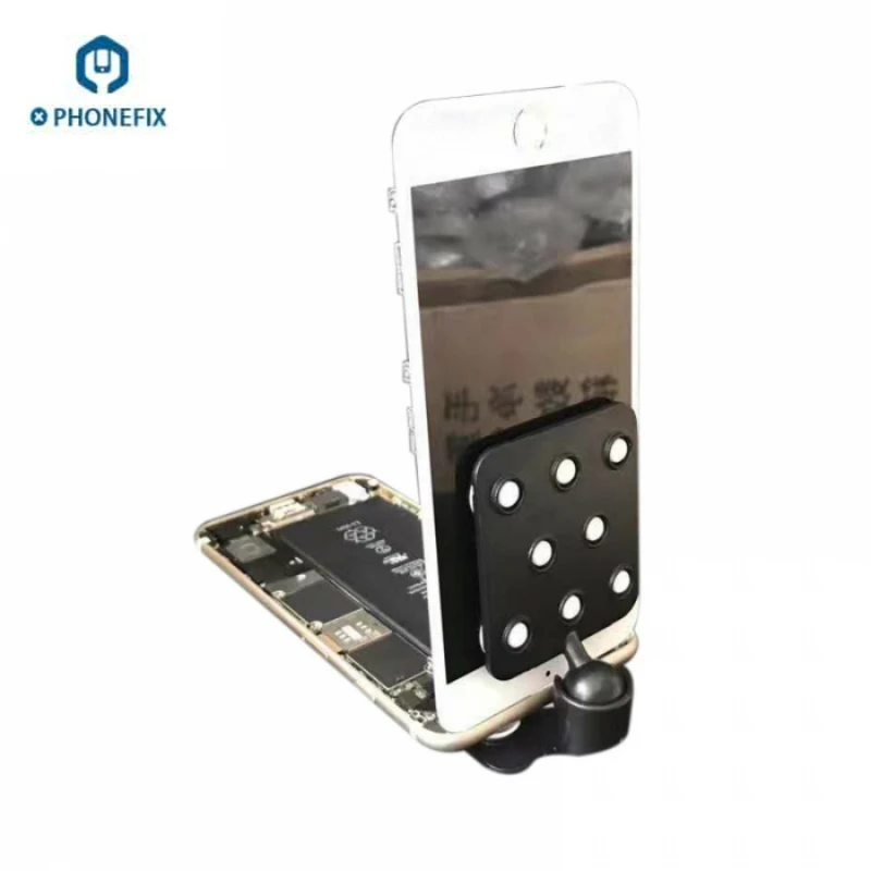 PHONEFIX вращающийся фиксированный держатель экрана с мини присосками стоящий крепеж мобильный телефон инструменты для открытия экрана для ремонта samsung