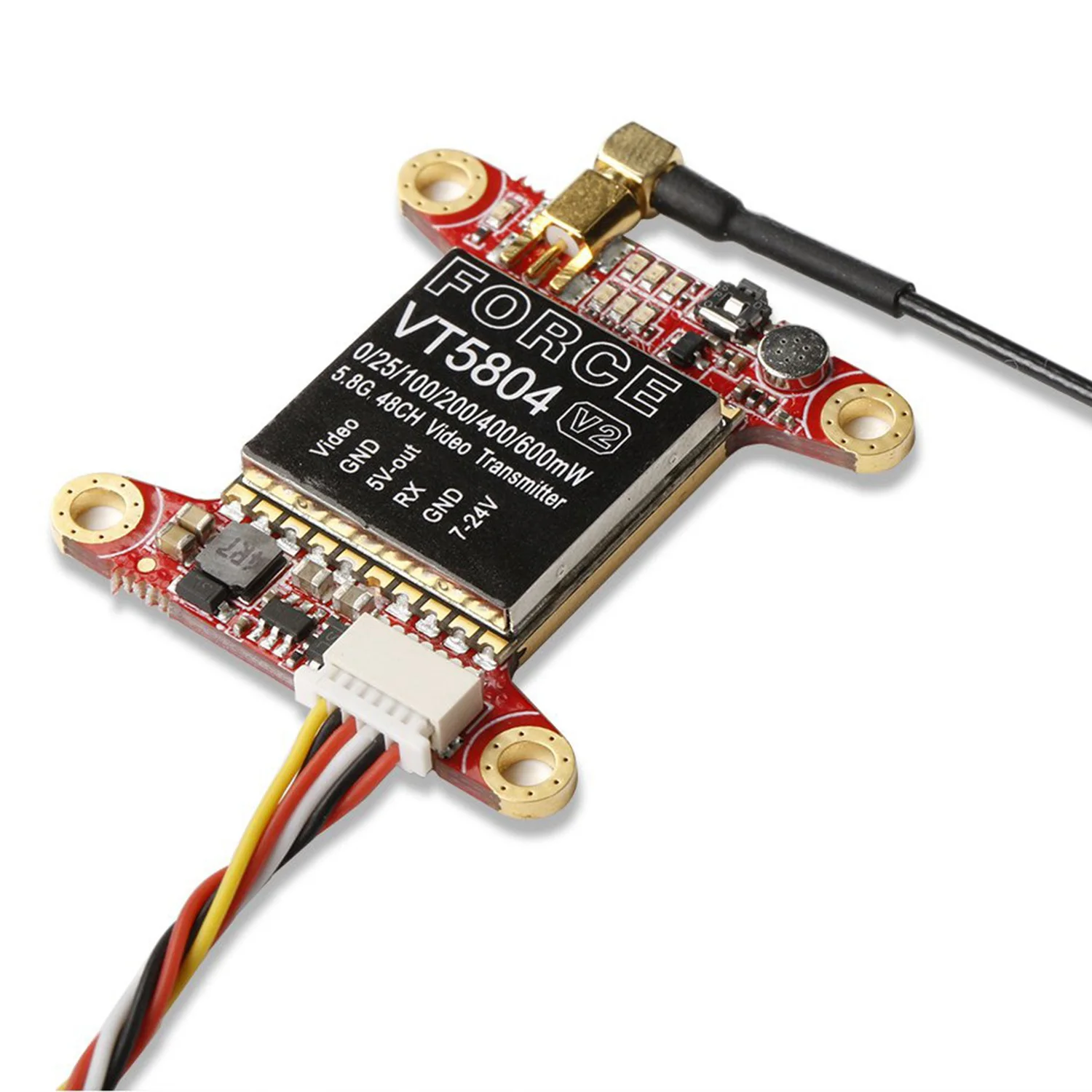 Iflight силы V2 5,8G 48Ch 0 Mw/25 МВт/100 мВт/200 мВт/400 МВт/600 Mw переключаемый Fpv