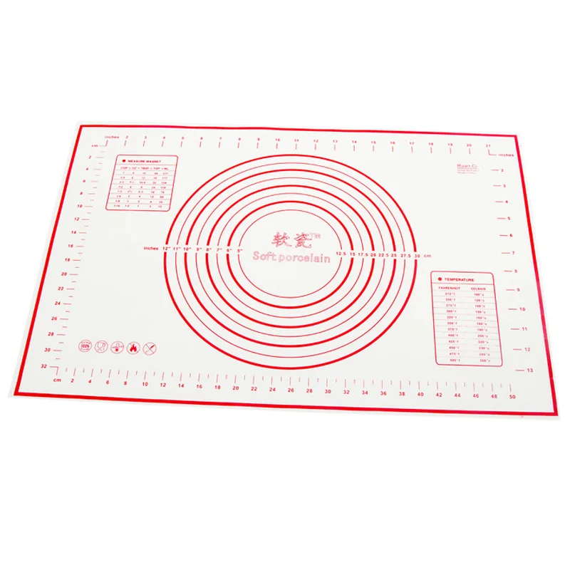 60*40 см антипригарные силиконовые коврики Тесто Для Выпечки Пиццы разминание прокатки коврик для выпечки линейные кондитерские изделия гаджеты для торта инструменты для сахара