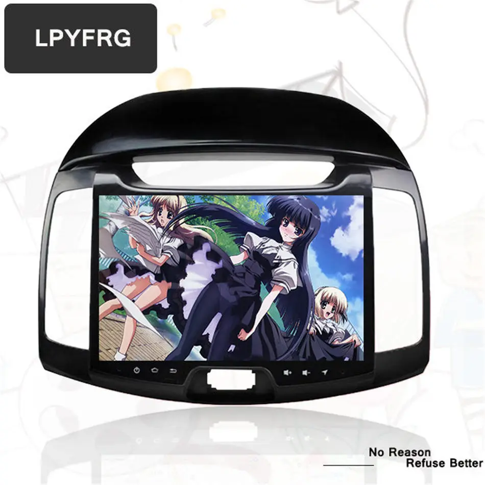 

10.1" IPS Screen Android 7.1 Car DVD Player for Hyundai Elantra 2008-11 with GPS CD Radio AUX Map Audio Multimedia Tape recorder