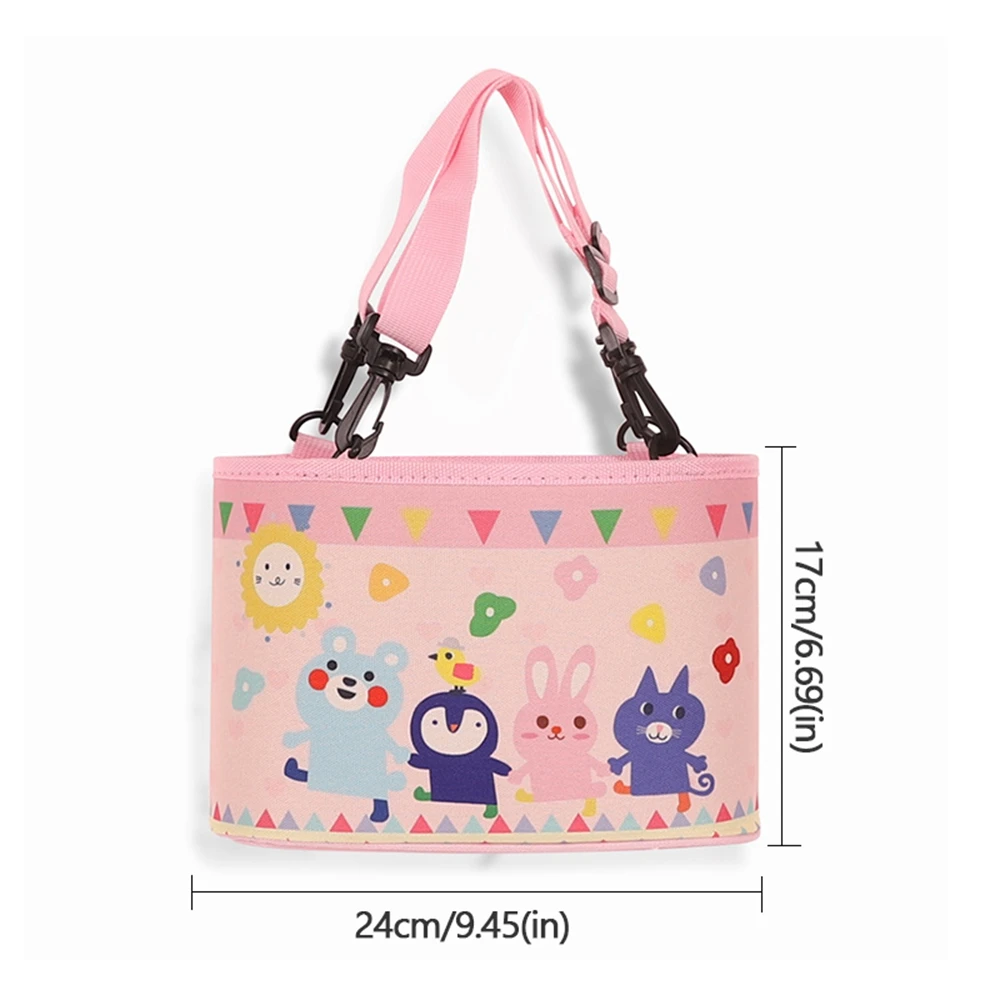 Baby Stroller Bag Creative Car Seat Back Hanging Bag Stroller Organize Multi Compartment Maternity Bag Cartoon Storage Basket