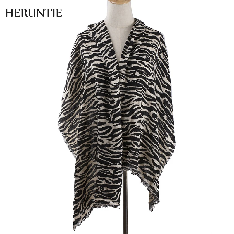 

scarf women Autumn Winter Zebra leopard Animal Print fashion Scarf Shawls Pashmina blanket wild stylish acrylic cashmere