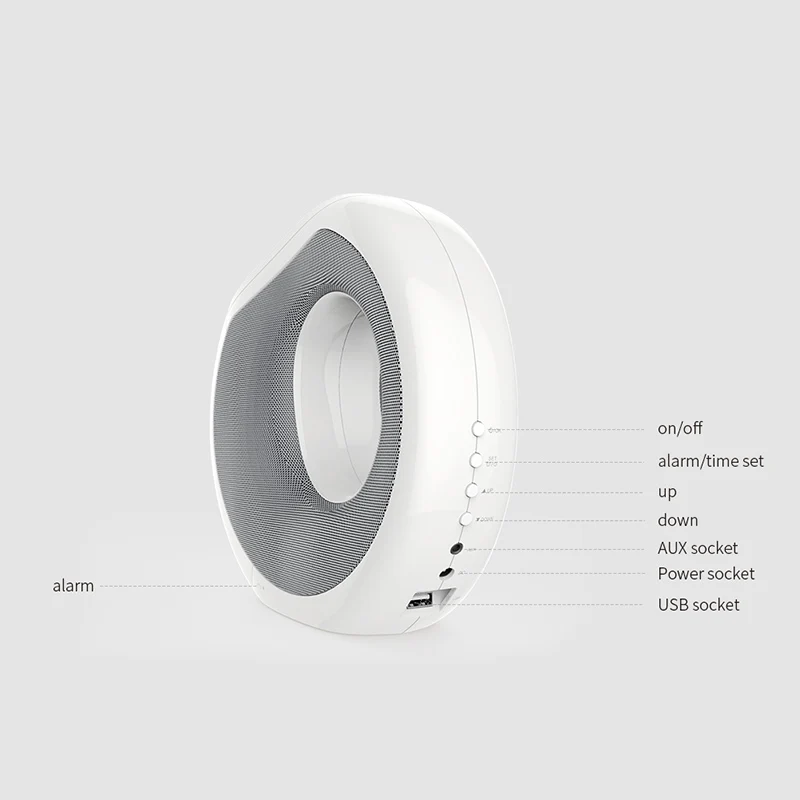 Bluetooth динамик NILLKIN стерео сабвуфер звуковая система будильник Qi беспроводной
