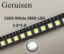 2000 pces 5050 smd led diodos smd 5050 branco/natureza branco led cct: 4000-4500k 0.2w-60ma 5050 nw