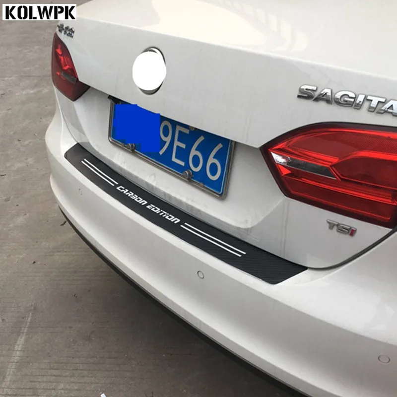 

Carbon Fiber Stickers The car trunk Rear Bumper Stickers for Citroen C-Quatre C-Triomphe Picasso C1 2 3 4 4L C5 Elysee DS-series