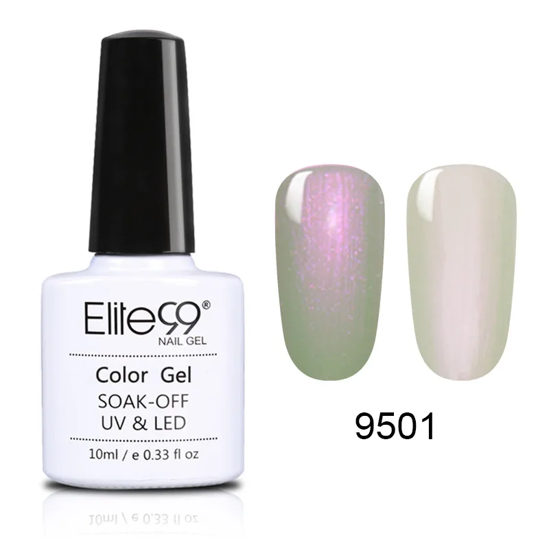 Elite99 10 мл оболочка Гель-лак для ногтей Цветной жемчуг Гель-лак Блестящий голографический блеск впитываемый УФ-Гель-лак для маникюра нейл-арта