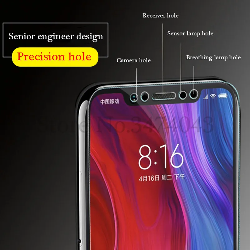 2 قطعة/الوحدة 9 H الزجاج المقسى ل شياو mi mi 8 mi 8 لايت SE واقي للشاشة كامل غطاء الزجاج ل شياو mi mi 8 8SE طبقة رقيقة واقية
