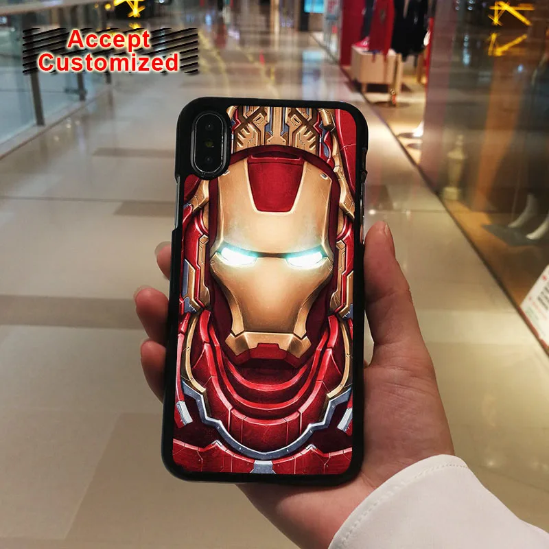 

Fashion Iron Man Cover Shell Case for iPhone 10 X XS Max XR 5 5S SE 7 8 6 6S Plus Samsung Galaxy S8 S9 Plus Note 8 9 S6 S7 Edge