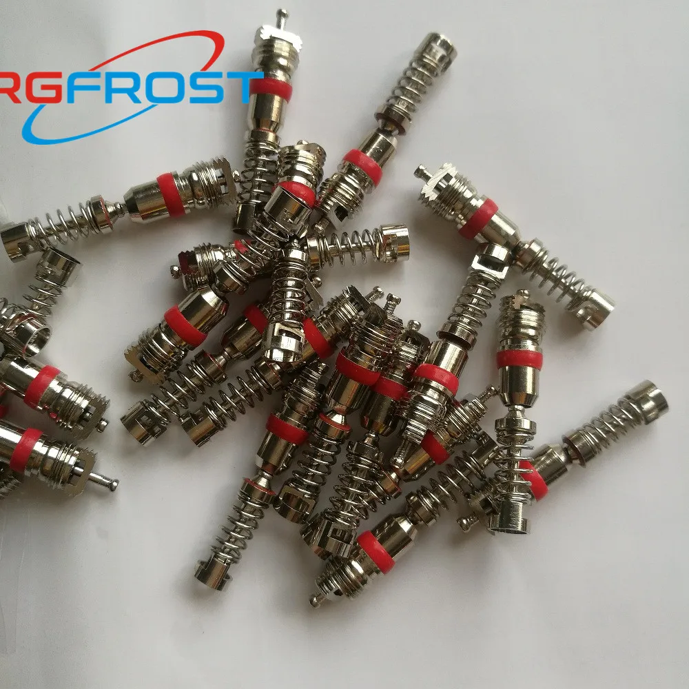 50pcs NBR 8V1 Good Quality Automotive Air-Conditioning Tyre Core LB8000 R12 R134a Refrigeration Tire Valve Stem Copper Cores