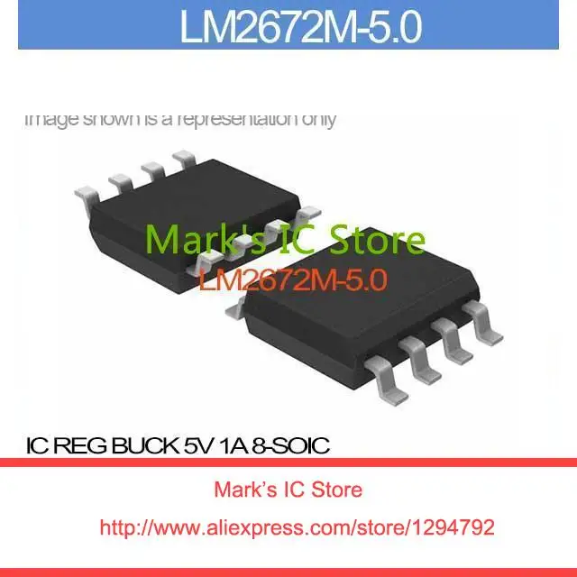 LM2672M 5.0 IC REG BUCK 5V 1A 8 SOIC LM2672M 2672M LM2672M 2672M LM2672 ...