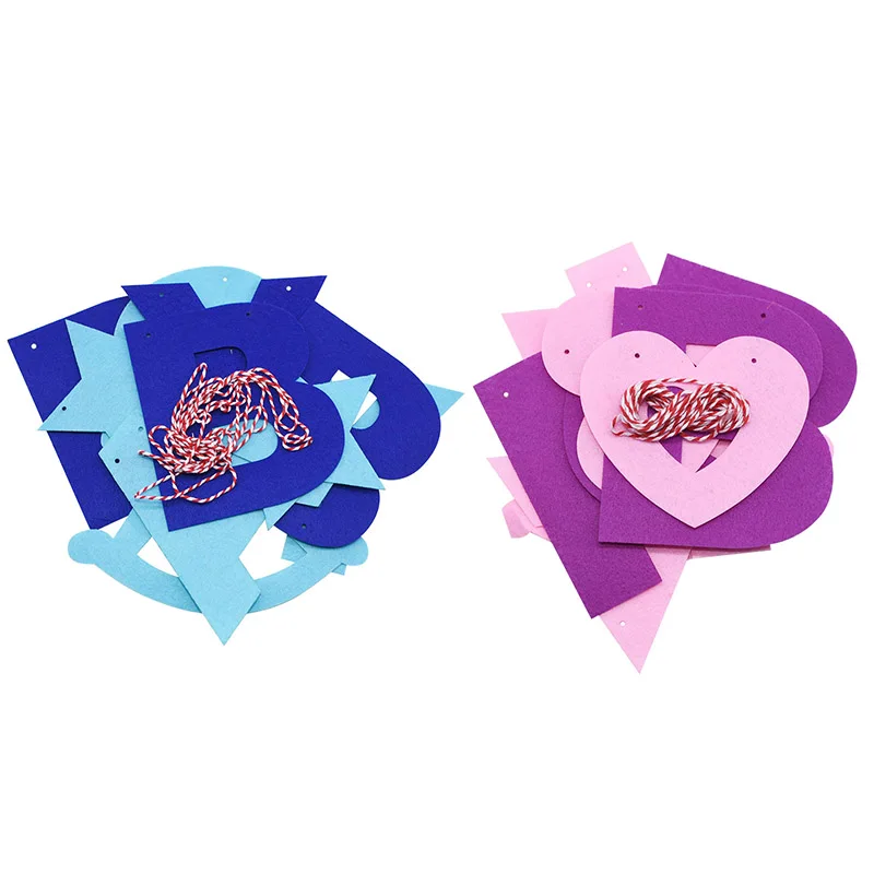 It's a boy/girl Baby Shower Banner Gender Reveal Non-woven fabric Garland Birthday Party Decorations