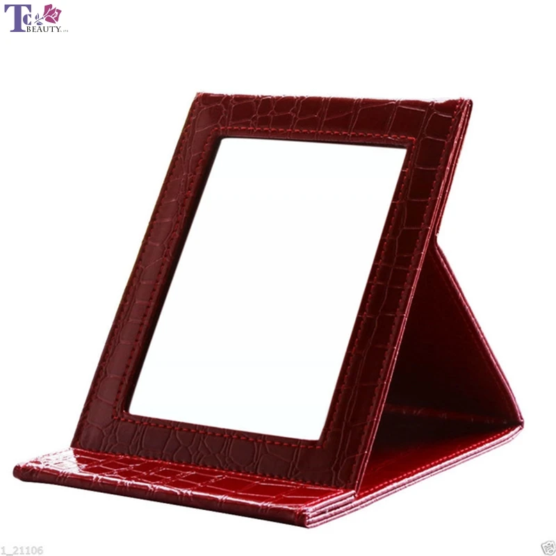 

Tabletop Portable Folding Standing Mirrors Travel Vanity Makeup Mirrors Square