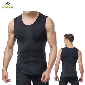 

ZERO BIKE Charm Men's Fitness Tank Vest Outdoor Sports Quick-drying Tight Cycling Base Layers Clothes Black