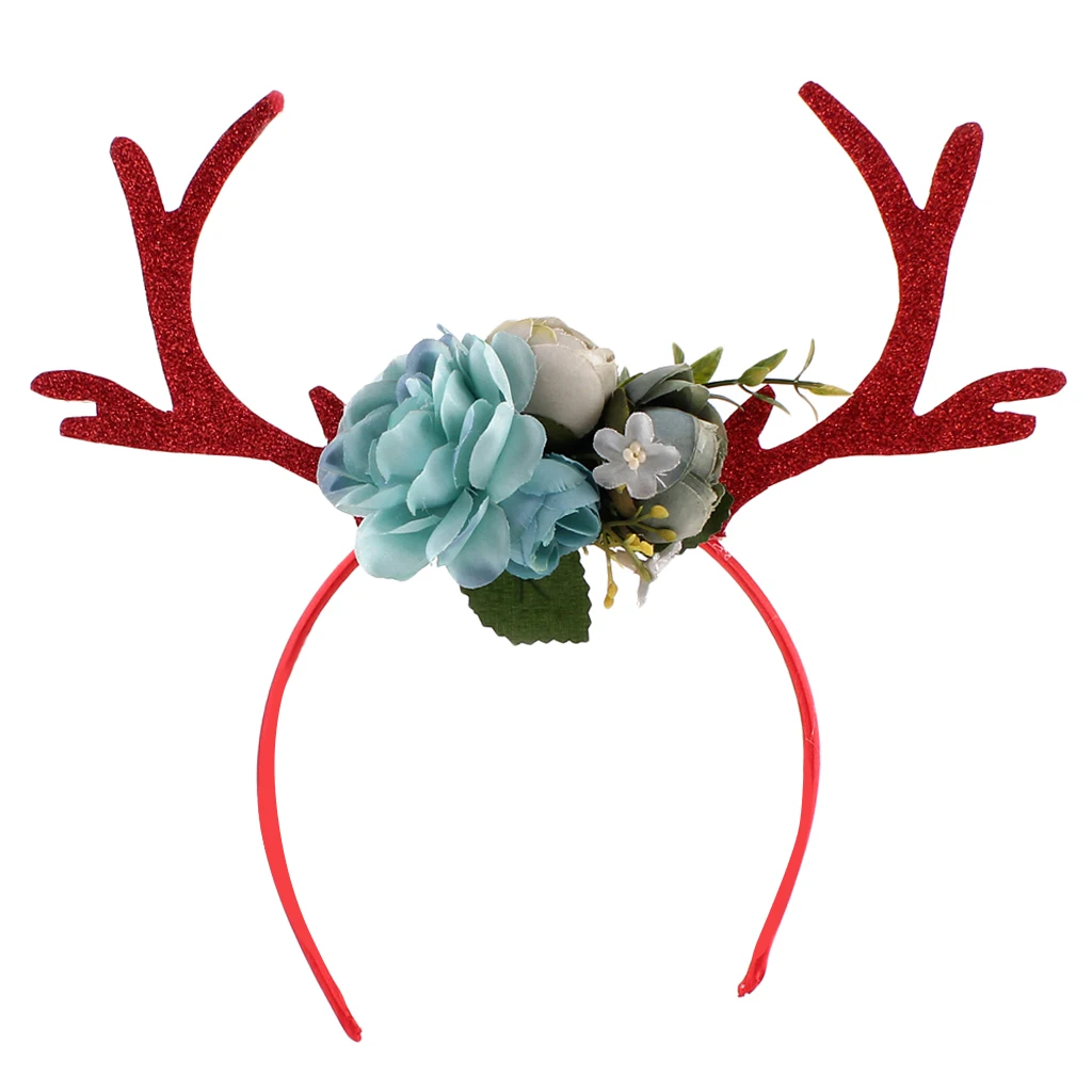 Hot Adult Kid Christmas Deer Antlers Costume Ear Party Hair head band Prop for Hen Stage Girl Night Out Party Decor Favor Gift
