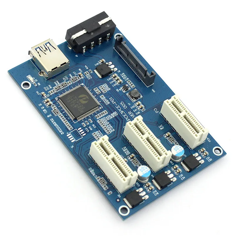 XT-XINTE PCIe 1-3 PCI Express 1X Слоты Riser Card Mini ITX к внешнему 3 PCI-e слоту адаптер PCIe порт мультипликатор Miner Card