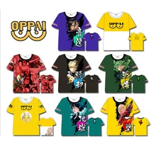 One Punch-Man аниме унисекс футболка Сайтама крутая летняя футболка с короткими рукавами футболки 8 узоров