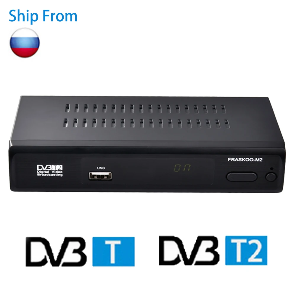 

Fraskoo M2 DVB-T DVB-T2 Satellite Receiver Full HD 1080P H.264 Receptor Satellite Media Player Ship From Russian