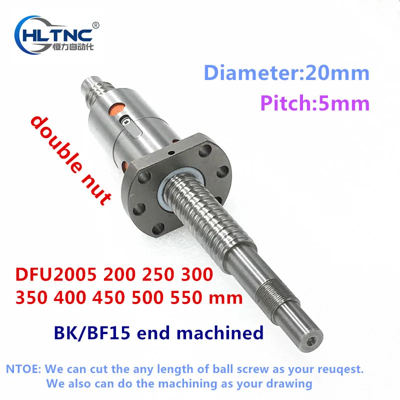 3 RM2505 anti backlas ballscrews 3sets BK//BF15