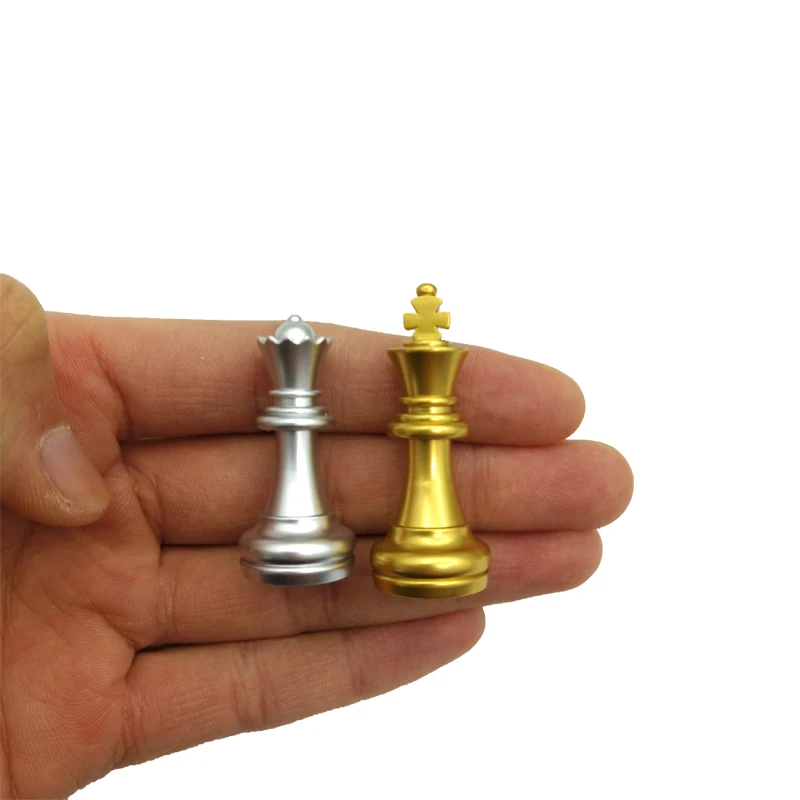 Easytoday Шахматные игры Набор Магнитных складной шахматная доска высокого качества золото серебро Цвет Пластик шахматы настольные игры подарок