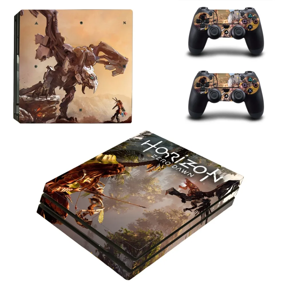 Horizon Zero Dawn PS4 Pro наклейка для кожи виниловая наклейка для sony Playstation 4 консоль и 2 контроллера PS4 Pro наклейка для кожи