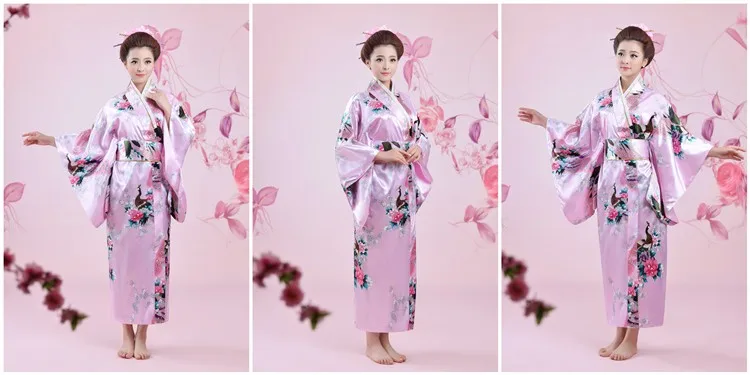 Лидер продаж модные женские туфли кимоно юката хаори с Оби японский Стиль Вечеринка Платье Азиатский Костюмы Цветок Один размер HW040