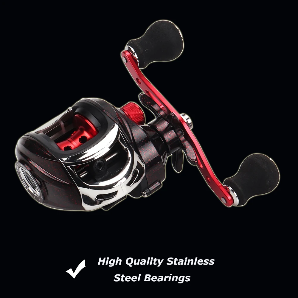Приманка Рыболовная катушка Baitcasting Reel 13 + 1 шариковый подшипник высокая скорость 7