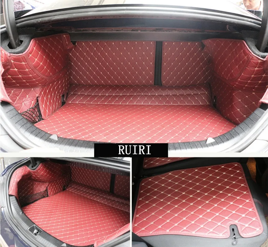 

High quality! Full set car trunk mats for Mercedes Benz CLA 45 AMG 2019-2013 waterproof boot carpets cargo liner for CLA45 2015
