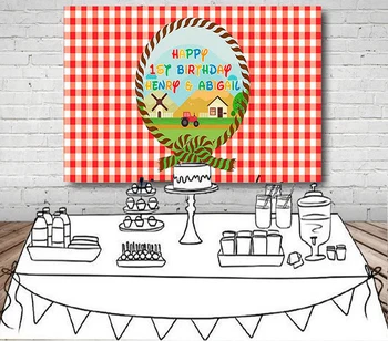 

custom Farm First Birthday Little Farmer Inspired backgrounds High quality Computer print party backdrops