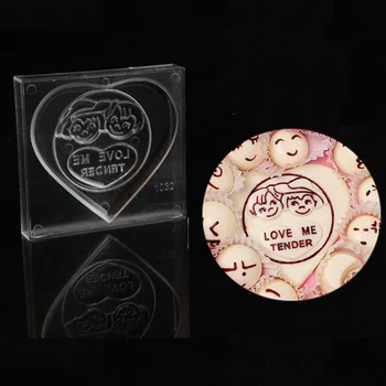 

Grainrain Love Heart DIY Mould Clear Tray Hard PC Chocolate Molds Candy Jelly Mould