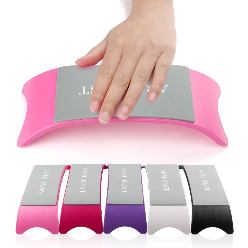 Professional Comfortable Plastic Silicone Cushion Pillow Hand Holder Nail Art Arm Rest Manicure