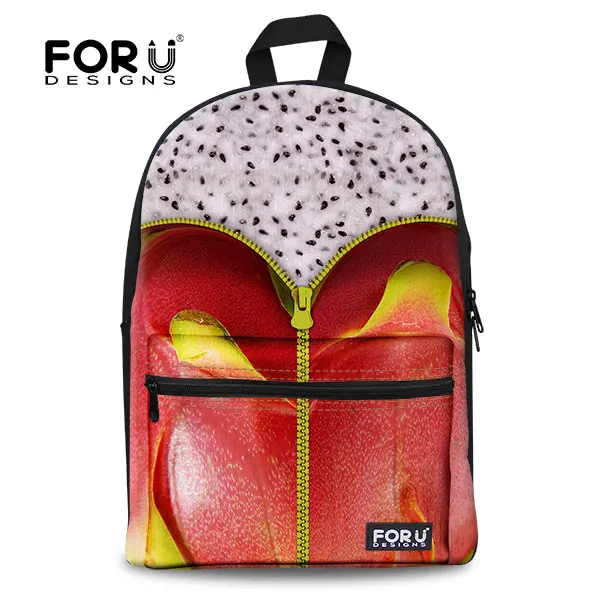 Женский модный рюкзак из парусины с бабочками, фруктовый арбуз, женский рюкзак, школьные рюкзаки для девочек, Mochila Feminina - Цвет: B0066J