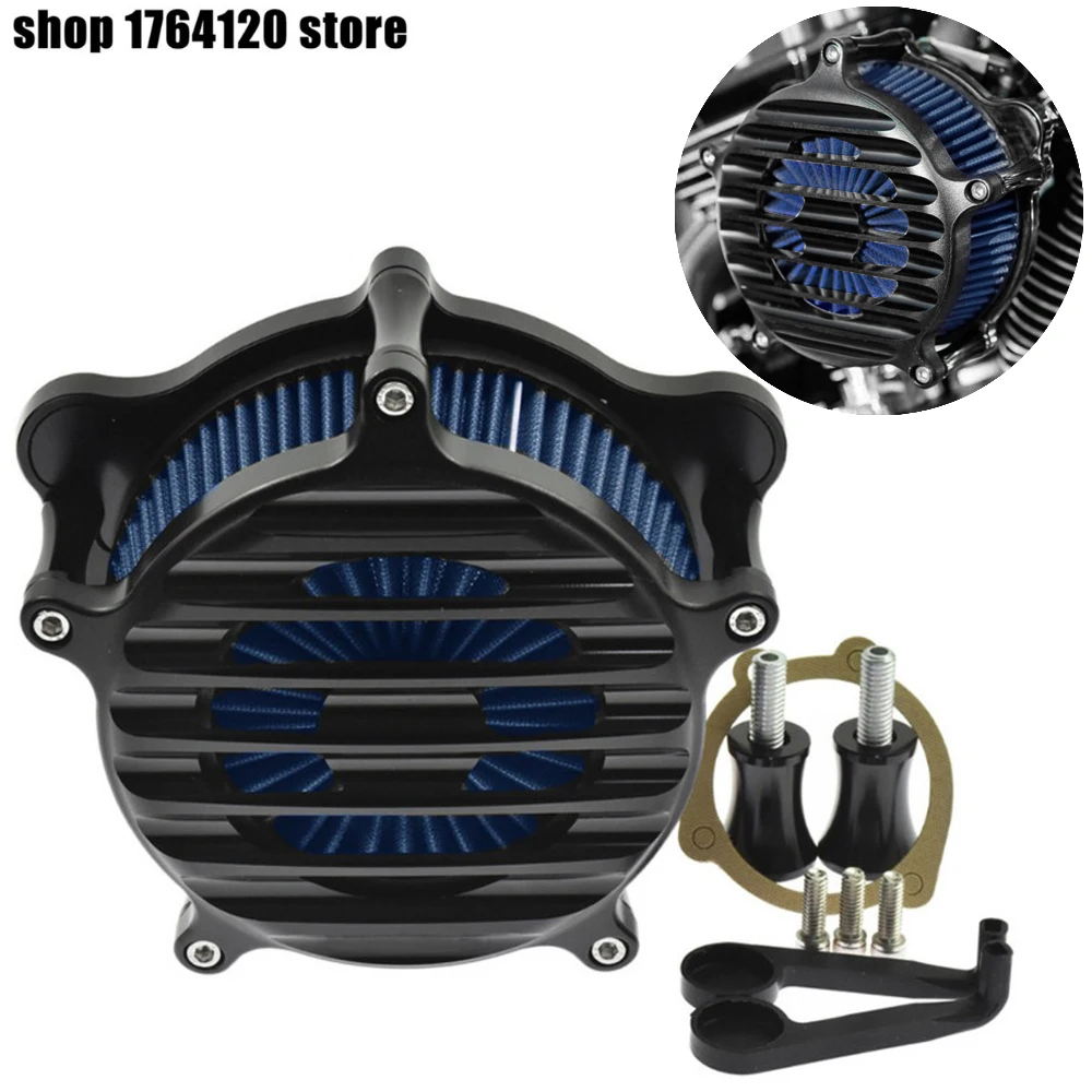 Motorcycle Air Filter Air Cleaner Intake For Harley Touring Road Glide
