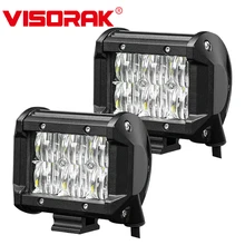 VISORAK 5D 4 “30 w 12 v 24 v Local Inundação LEVOU Barra de Luz Offroad LEVOU Trabalho Barra de Luz para 4WD 4×4 ATV SUV Pickup Caminhão Reboque LEVOU Vigas