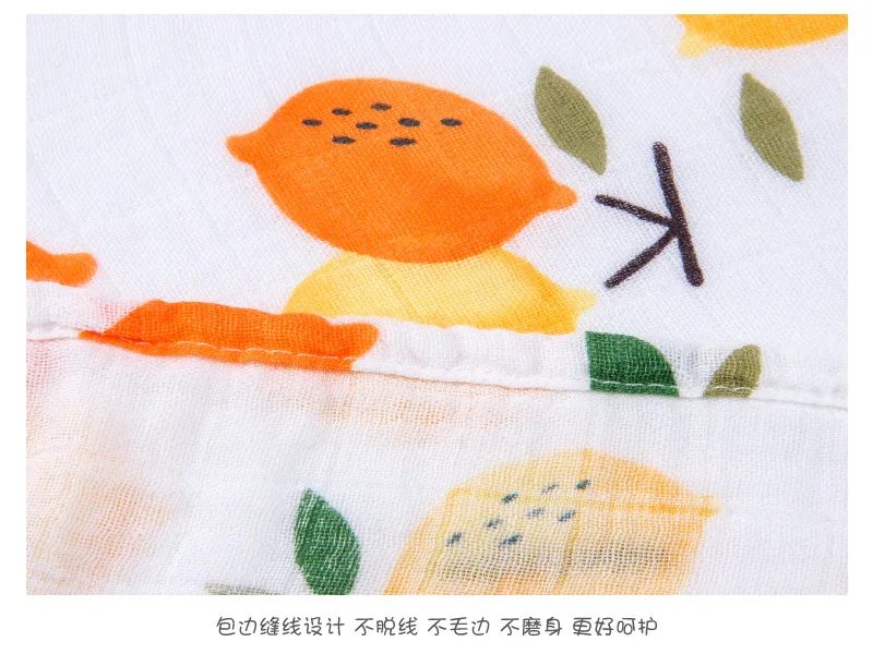 New Baby Muslin Swaddle Blankets Bamboo Cotton Newborn Baby Sleeping Blanket Super Soft Cartoon Print Infant Muslin Swaddle Wrap (7)