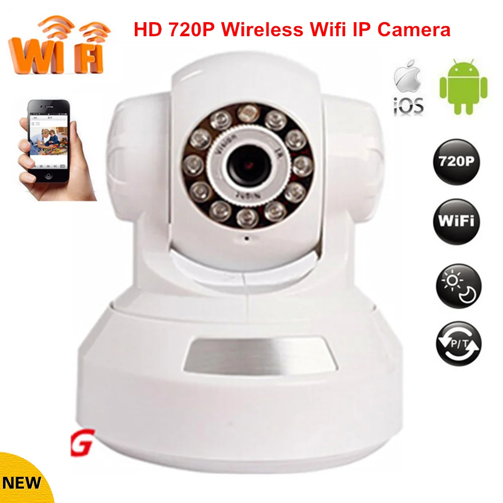 

HD Wireless IP Camera Wi fi IR-Cut Night Vision Network CCTV Indoor IP Support Micro SD Card High Quality