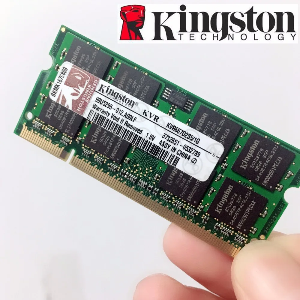 Acheter Kingston Mémoire RAM Mémoire Module ordinateur portable 1 gb 2 gb PC2 DDR2 667 800 mhz 667 mhz 800 mhz 5300 6400 RMA