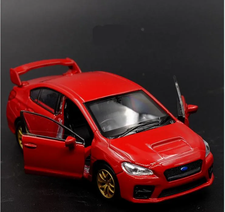 Масштаб 1:36 Высоковольтная модель автомобиля из сплава Subaru Impreza WRX STI