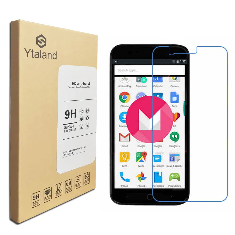 Ytaland для Vernee Thor / Apollo Lite Mars X Premium 9H + закаленное стекло Взрывозащищенная защитная