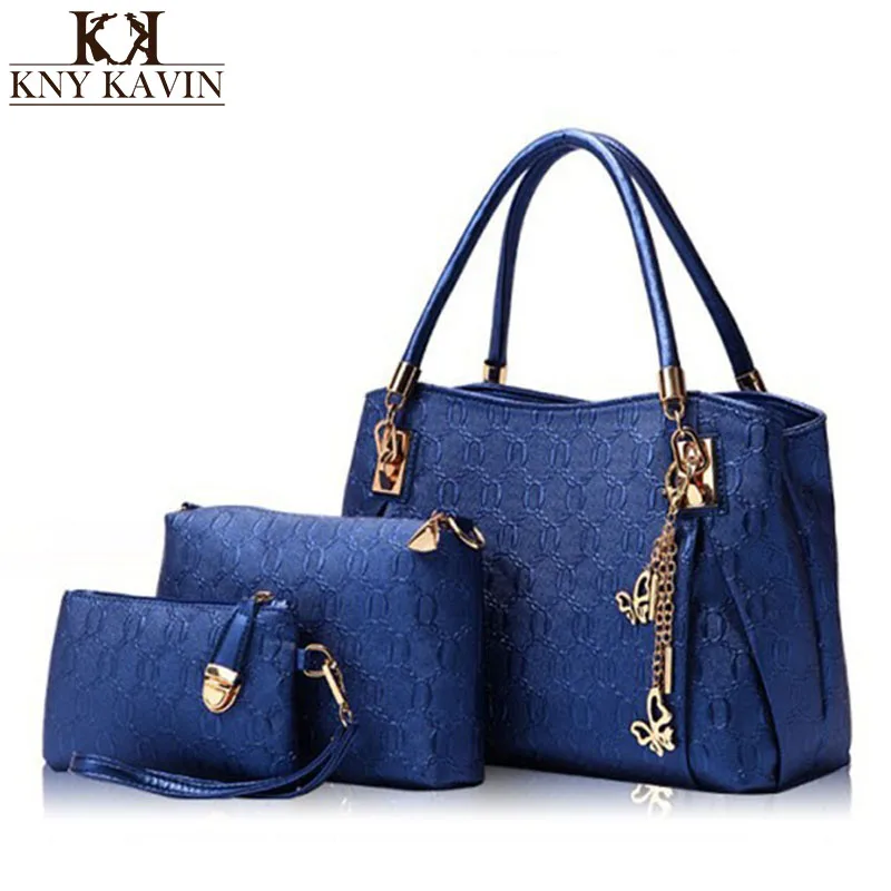 

KNY KAVIN Women Fashion Handbags Crossbody Bags Purse Set Luxury PU Leather Messenger Bag Set Handbags borsa donna marca famosa