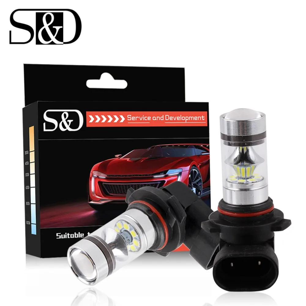 Светодиодсветодиодный лампы S & D 9006 HB4 100 лм 6000 Вт к|car light source|hb4 led bulb9006 hb4 |