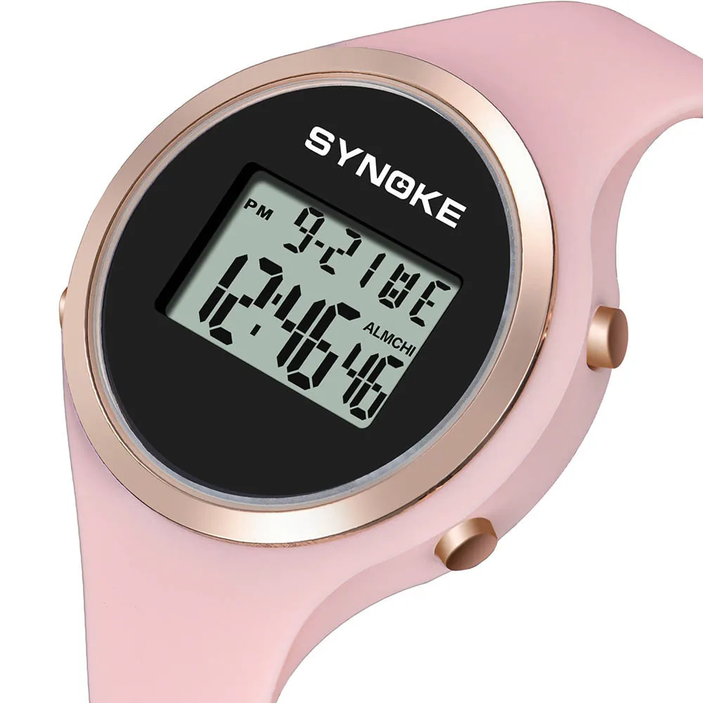 SYNOKE Student Sport Watches Digital Watch 50m Waterproof electronic watch Fashion Chronograph LED montre reloj relogio clock