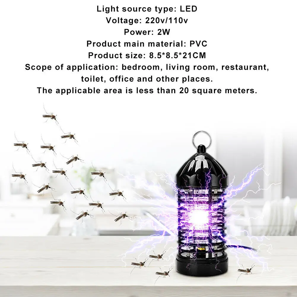 Бытовая бесрадиационная Москитная Лампа Электрическая ошибка zapper с УФ-подсветкой ловушка для комаров убийца Крытый подключаемый вредитель