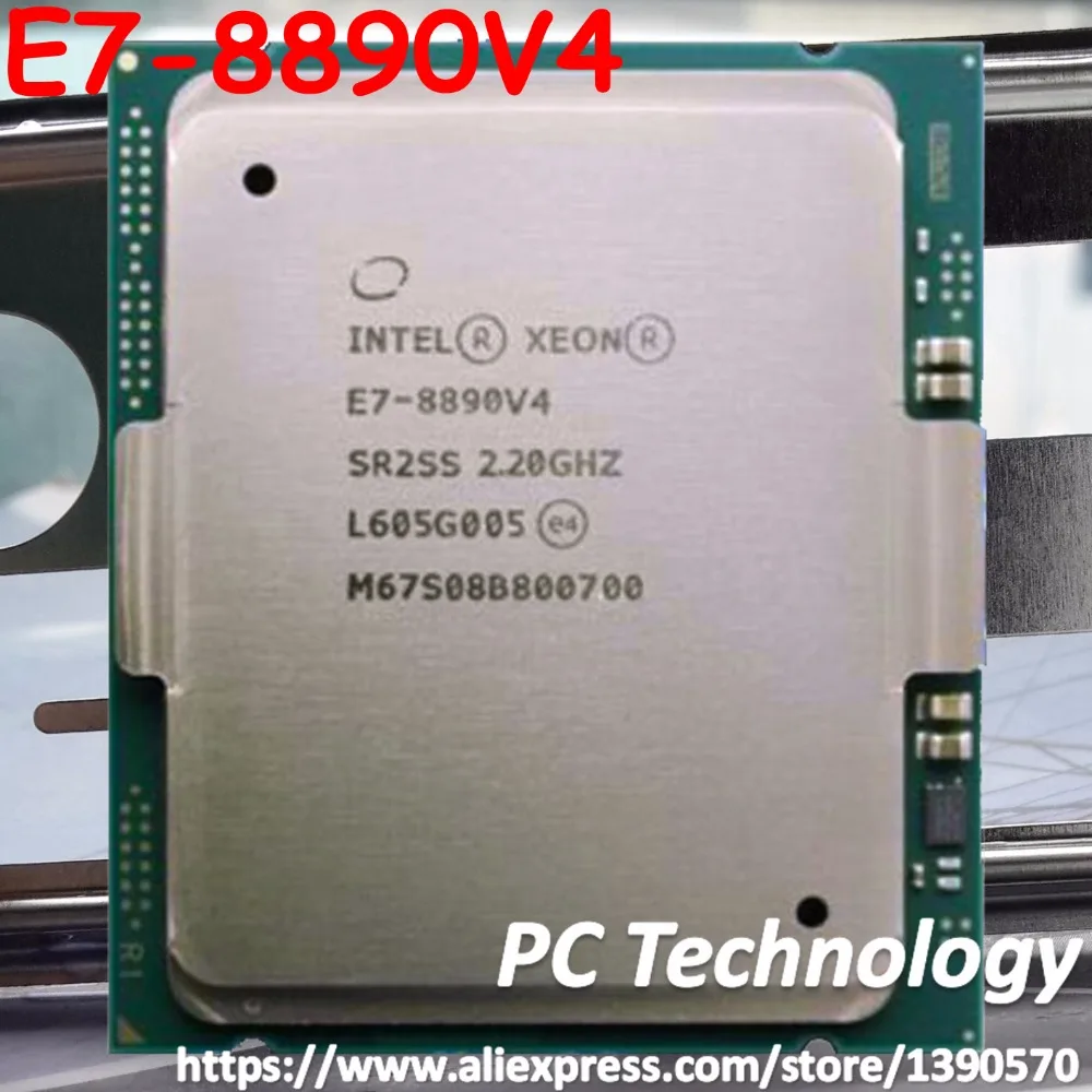 E7-8890v4 Intel Ксеон OEM версия E7-8890 V4 2,20 ГГц 60M 24 ядра 14NM LGA2011-3 165W E7 8890V4 процессор гарантия 1 год