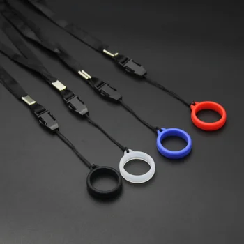 

100pcs DIY 20mm Silicone Ring Electronic Cigarette Detachable Necklace lanyard for for for Nord Zero Pod RDA Box Vape