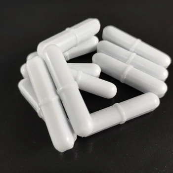 

Free shipping ,B6*25 MM 10pcs PTFE Magnetic Stirrer Mixer Stir Bar With Pivot Ring White Color