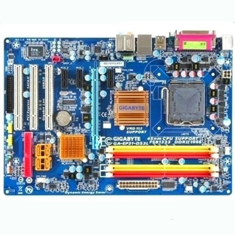 LGA775 DDR2 для Gigabyte GA-EP31-DS3L оригинальная б/у рабочего стола материнской платы EP31-DS3L